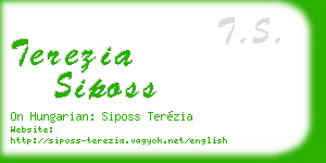 terezia siposs business card