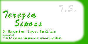 terezia siposs business card